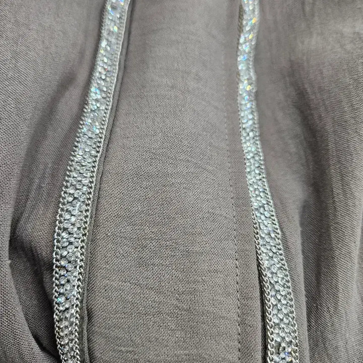 [BUNJANG] Cubic Embellished Long Dress / 큐빅 배색 롱원피스 ~77