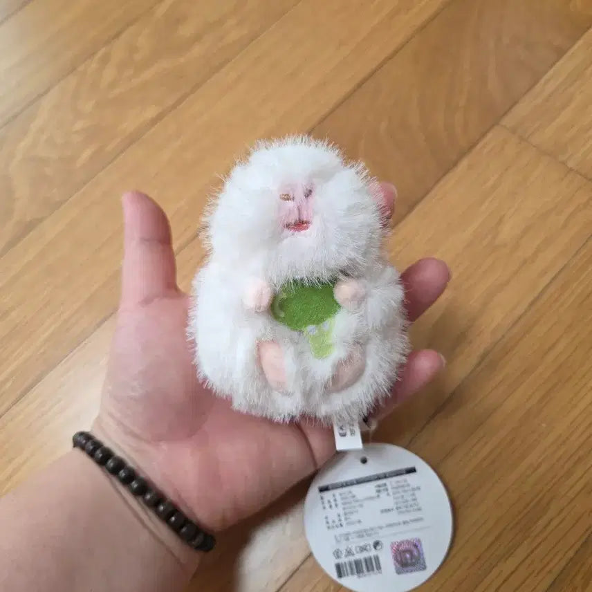 [BUNJANG] White Hamster Plush Keychain / 흰색 햄스터 인형 키링 새상품