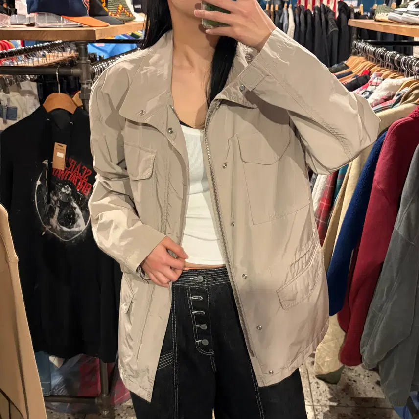 [BUNJANG] DKNY Pocket Field Jacket (Beige) / DKNY 포켓 필드자켓 (베이지)