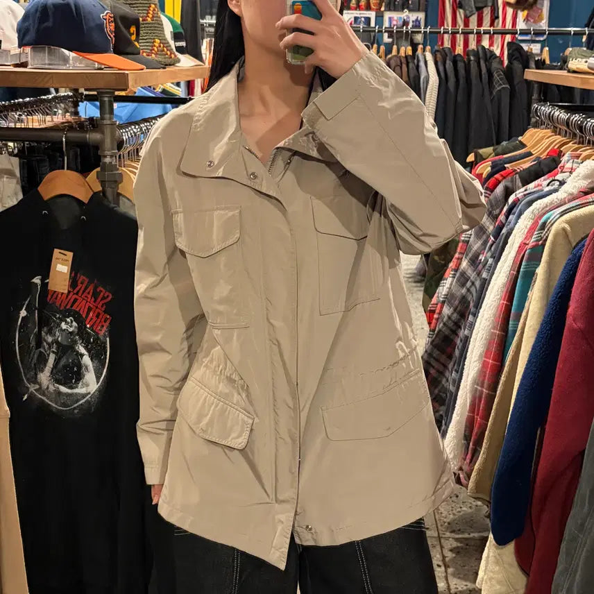 [BUNJANG] DKNY Pocket Field Jacket (Beige) / DKNY 포켓 필드자켓 (베이지)