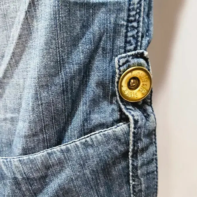 [BUNJANG] Soft Denim Belted Bermuda Shorts / 일본수입 소프트데님 벨티드 버뮤다팬츠 빅사이즈  ss1
