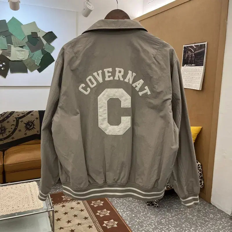 [BUNJANG] Covernat Retro Country Vintage Varsity Jacket M / 커버낫 레트로 컨트리 빈티지 바시티 자켓 M C10050