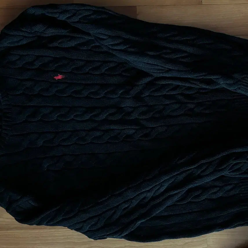[BUNJANG] Polo Cable Knit Sweater / 폴로 꽈배기 니트
