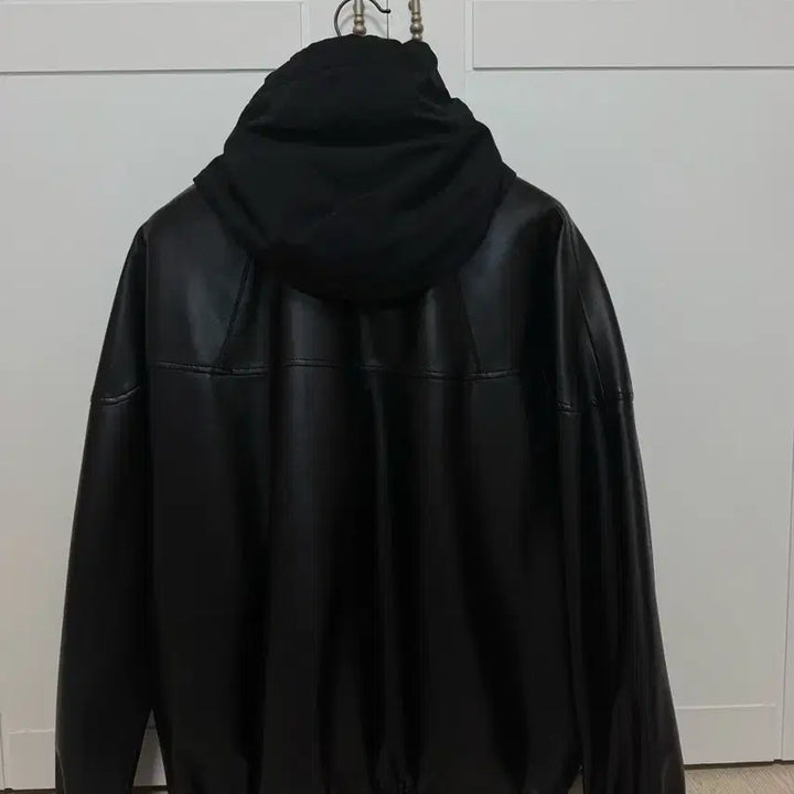 [BUNJANG] Customellow Leather Hooded Jumper / 커스텀멜로우 레더 후드 점퍼 판매