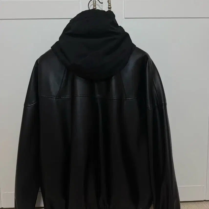 [BUNJANG] Customellow Leather Hooded Jumper / 커스텀멜로우 레더 후드 점퍼 판매