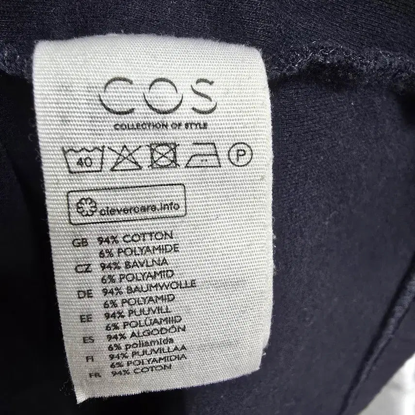 [BUNJANG] COS Black Turtleneck Long Sleeve T-shirt / COS 코스 블랙 목폴라 긴팔 티셔츠 (1813)