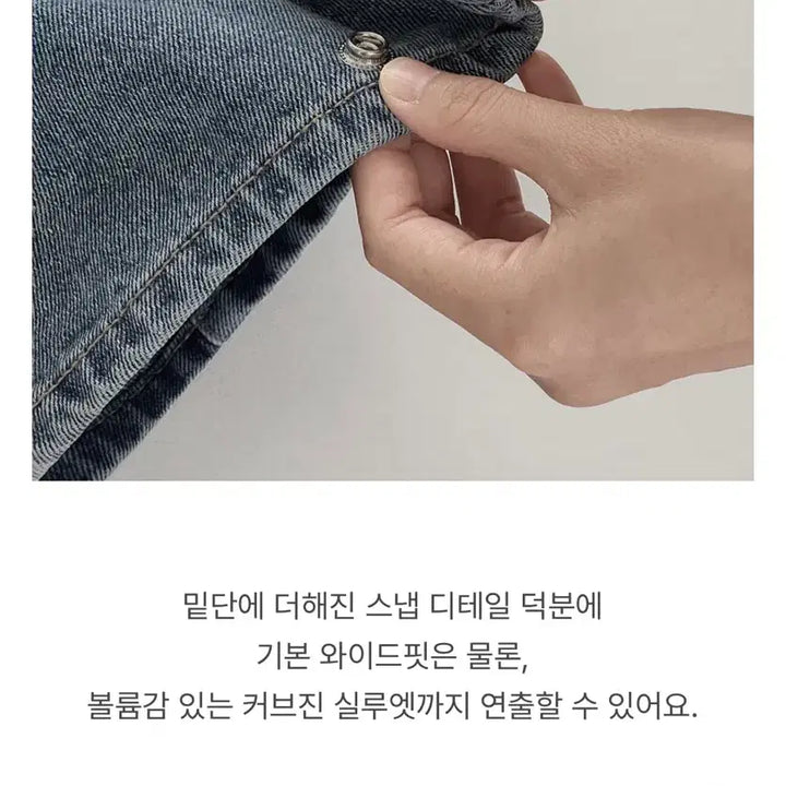 [BUNJANG] Slow and Denim Vintage Wide Snap Button Denim Pants / 슬로우앤드 빈티지 와이드 스냅버튼 데님팬츠