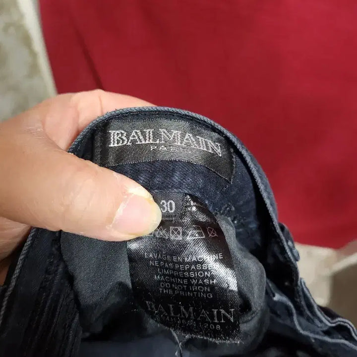 [BUNJANG] Black Biker Style Denim Pants / 블랙 바이커 스타일 데님 팬츠