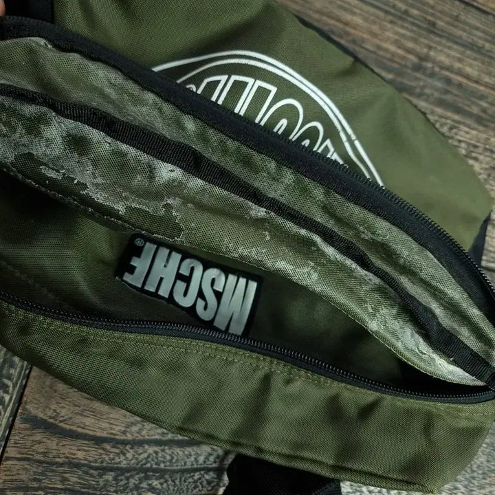 [BUNJANG] MSCHF Big Logo Nylon Crossbody Bag / 미스치프 빅로고 나일론 크로스백 카키 M19484