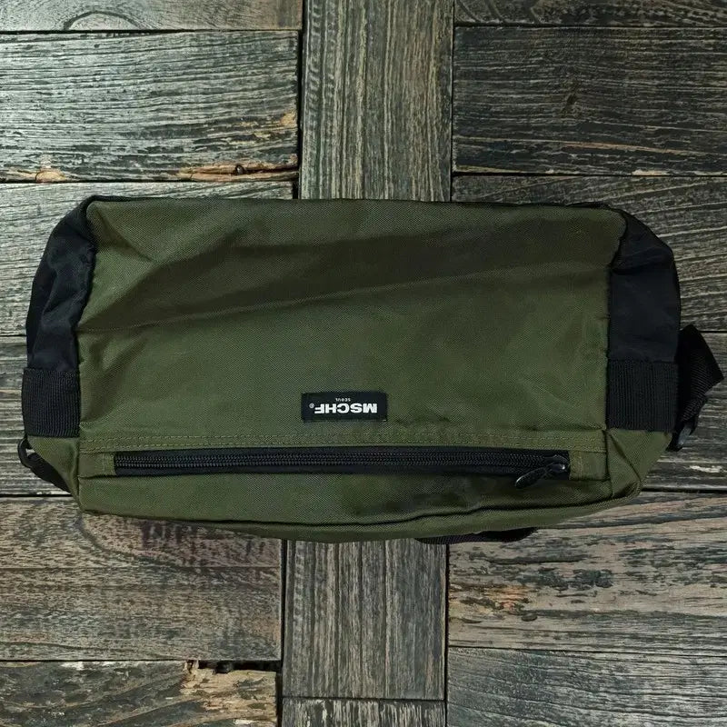 [BUNJANG] MSCHF Big Logo Nylon Crossbody Bag / 미스치프 빅로고 나일론 크로스백 카키 M19484