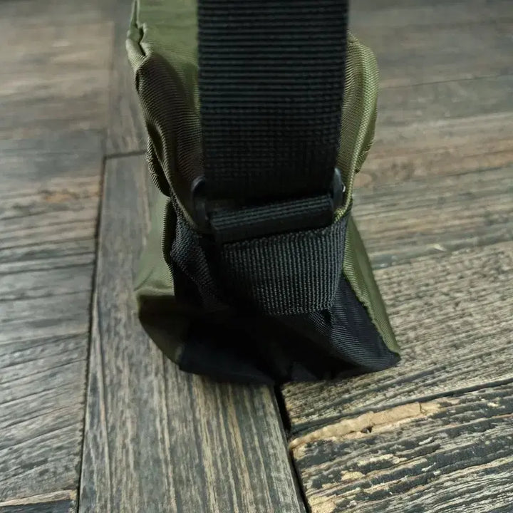 [BUNJANG] MSCHF Big Logo Nylon Crossbody Bag / 미스치프 빅로고 나일론 크로스백 카키 M19484