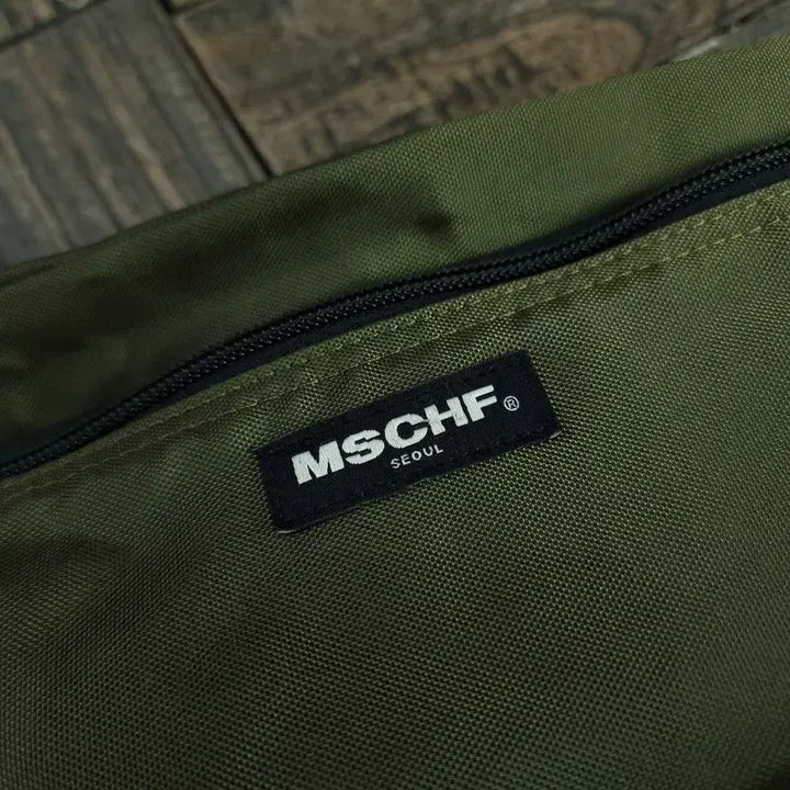 [BUNJANG] MSCHF Big Logo Nylon Crossbody Bag / 미스치프 빅로고 나일론 크로스백 카키 M19484