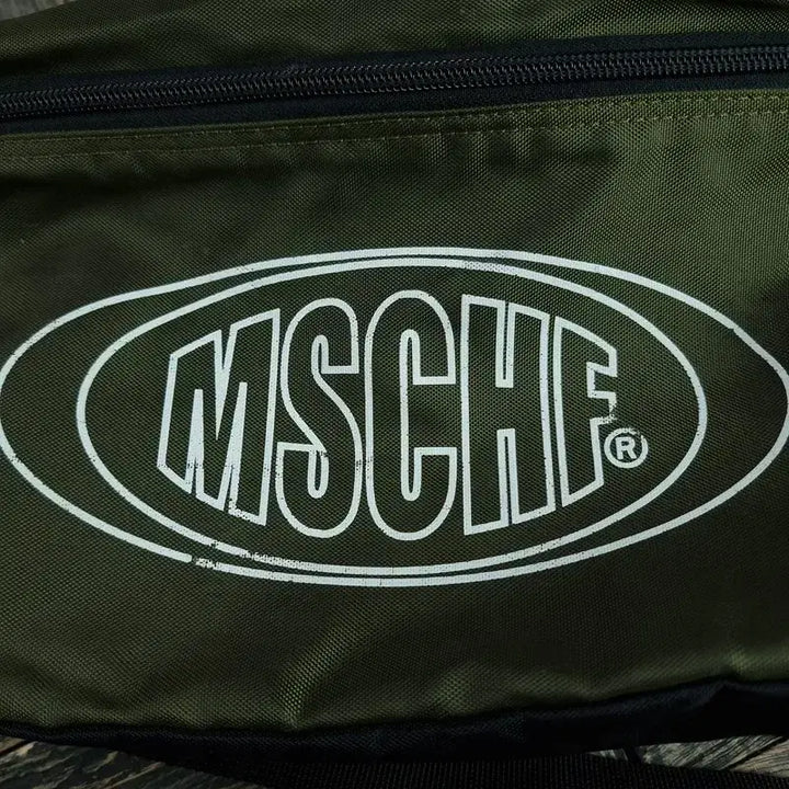 [BUNJANG] MSCHF Big Logo Nylon Crossbody Bag / 미스치프 빅로고 나일론 크로스백 카키 M19484
