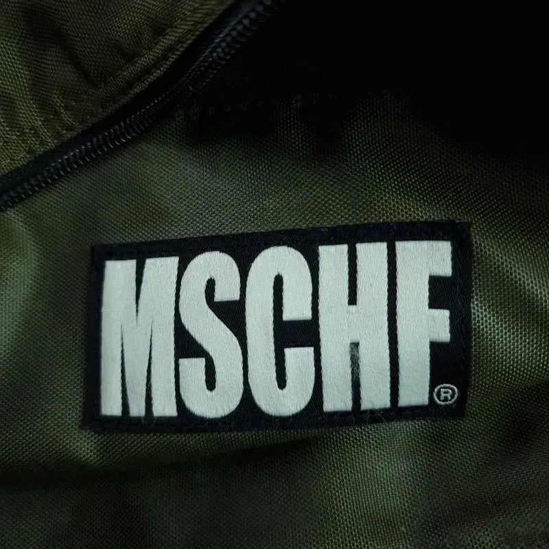 [BUNJANG] MSCHF Big Logo Nylon Crossbody Bag / 미스치프 빅로고 나일론 크로스백 카키 M19484
