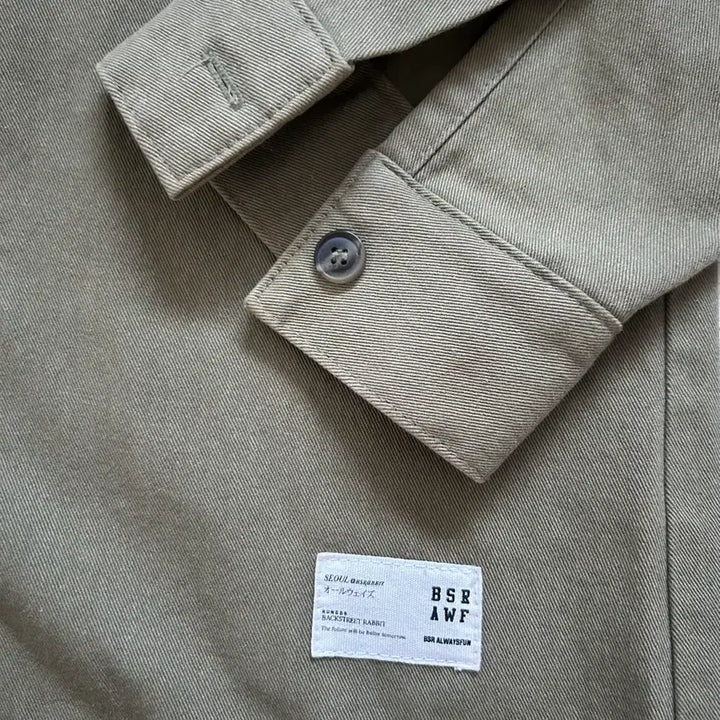 [BUNJANG] BS Rabbit Olive Khaki Shirt L / 비에스래빗 올리브카키셔츠 L