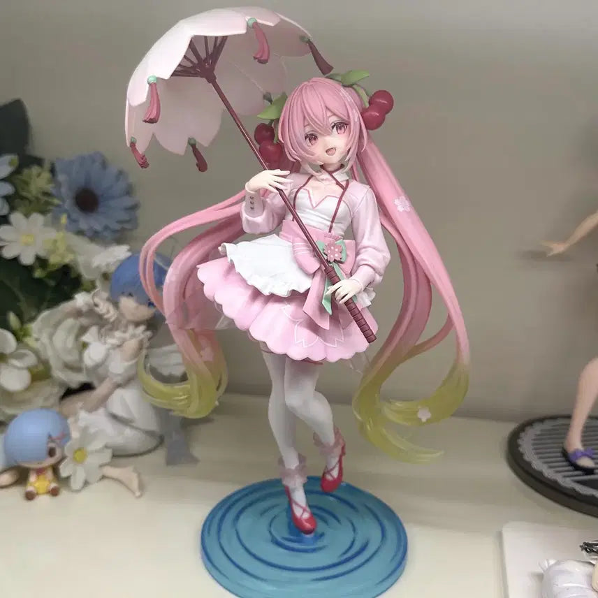 [BUNJANG] Hatsune Miku Sakura Miku AMP Figure / [미개봉] [예약상품] 하츠네 미쿠 사쿠라 미쿠 amp 피규어