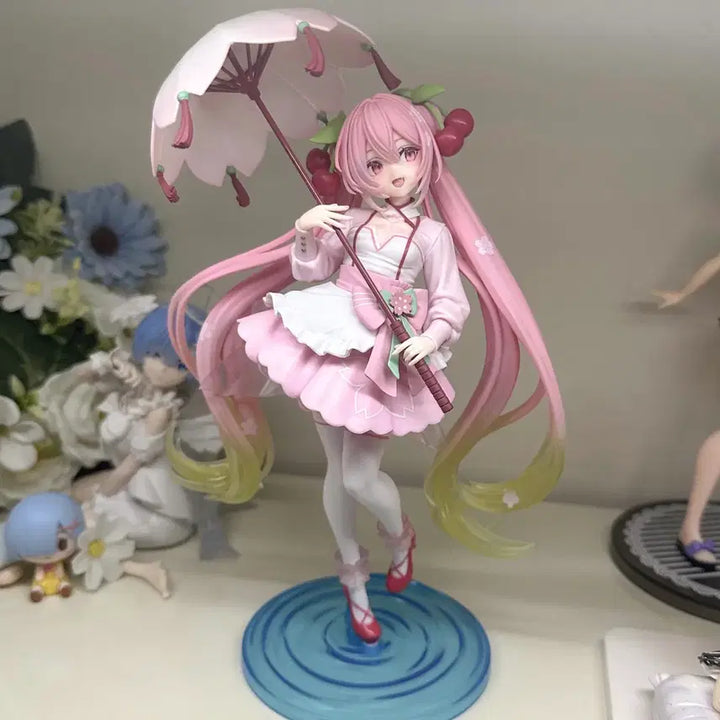 [BUNJANG] Hatsune Miku Sakura Miku AMP Figure / [미개봉] [예약상품] 하츠네 미쿠 사쿠라 미쿠 amp 피규어