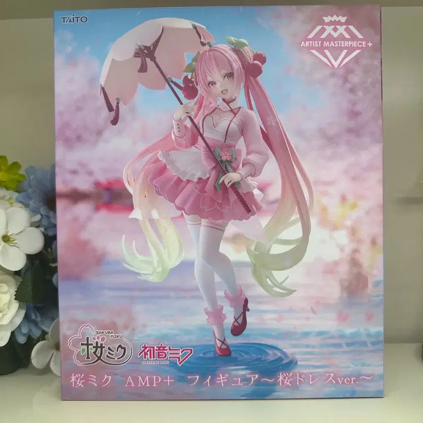 [BUNJANG] Hatsune Miku Sakura Miku AMP Figure / [미개봉] [예약상품] 하츠네 미쿠 사쿠라 미쿠 amp 피규어