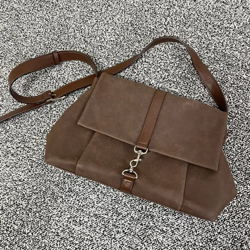 [BUNJANG] OVHEE Chloe Suede Handbag / 빈티지9. 오브히 OVHEE 클로이 스웨이드 백 핸드백 숄더백 가방