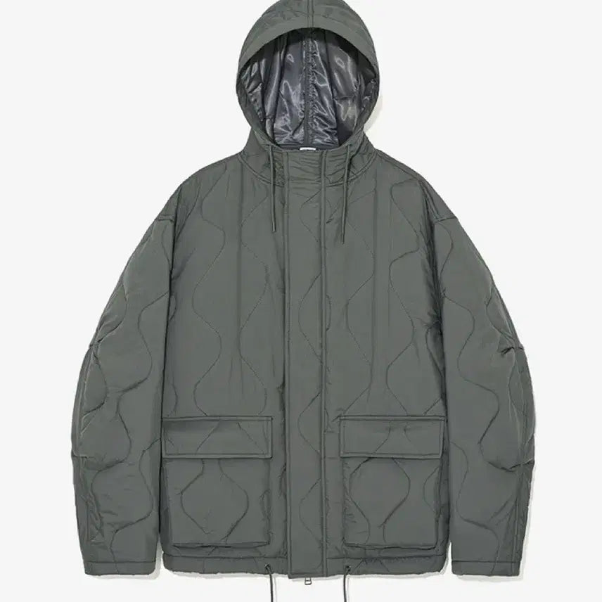 [BUNJANG] Partimento Quilted Hooded Jacket Charcoal L / 파르티멘토 퀄팅 후드 자켓 패딩 차콜 L사이즈