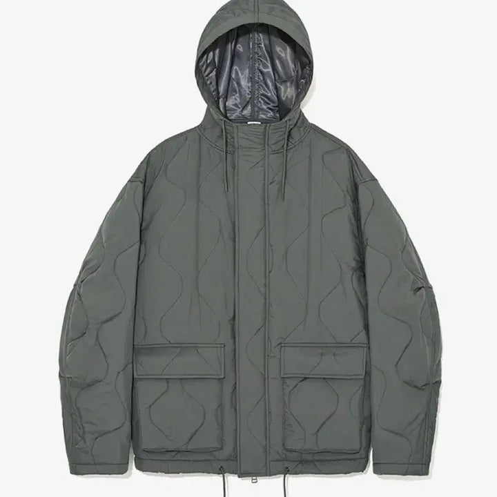 [BUNJANG] Partimento Quilted Hooded Jacket Charcoal L / 파르티멘토 퀄팅 후드 자켓 패딩 차콜 L사이즈