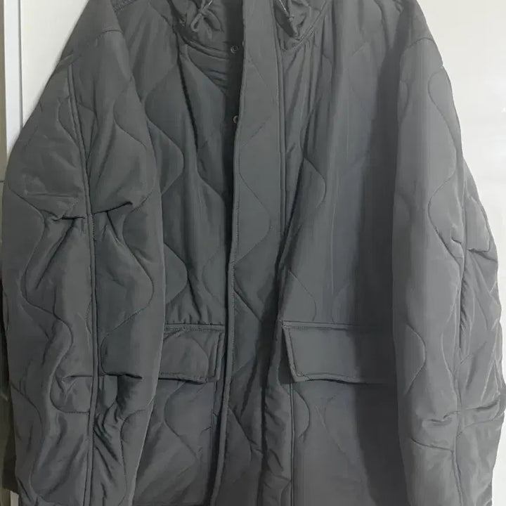 [BUNJANG] Partimento Quilted Hooded Jacket Charcoal L / 파르티멘토 퀄팅 후드 자켓 패딩 차콜 L사이즈