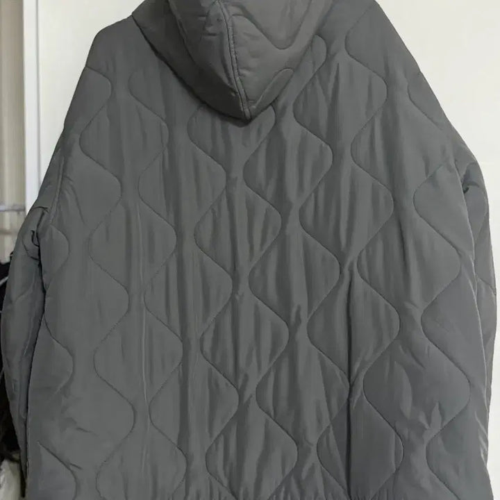 [BUNJANG] Partimento Quilted Hooded Jacket Charcoal L / 파르티멘토 퀄팅 후드 자켓 패딩 차콜 L사이즈
