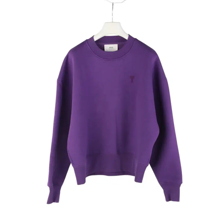 [BUNJANG] AMI USW012 Toned Heart Logo Sweatshirt / 아미 USW012 톤온톤 하트로고 맨투맨 스웨트 셔츠 XS사이즈