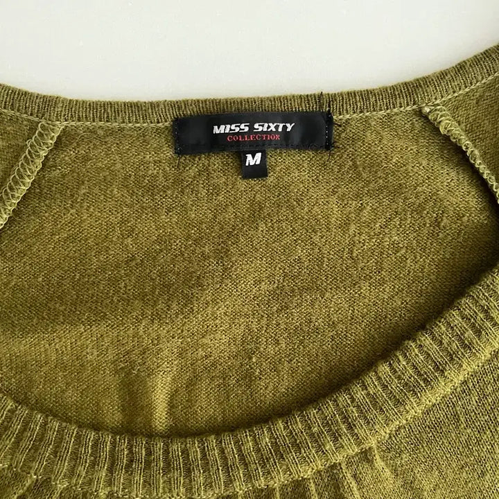 [BUNJANG] MISS SIXTY Slim Fit Knit Olive / M) 미스식스티 슬림핏 니트 올리브