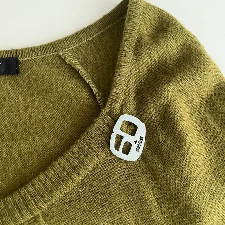 [BUNJANG] MISS SIXTY Slim Fit Knit Olive / M) 미스식스티 슬림핏 니트 올리브