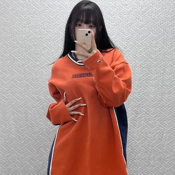 [BUNJANG] Nike Old School Retro Basketball Orange Sweatshirt XL / 나이키 올드스쿨 레트로 90&