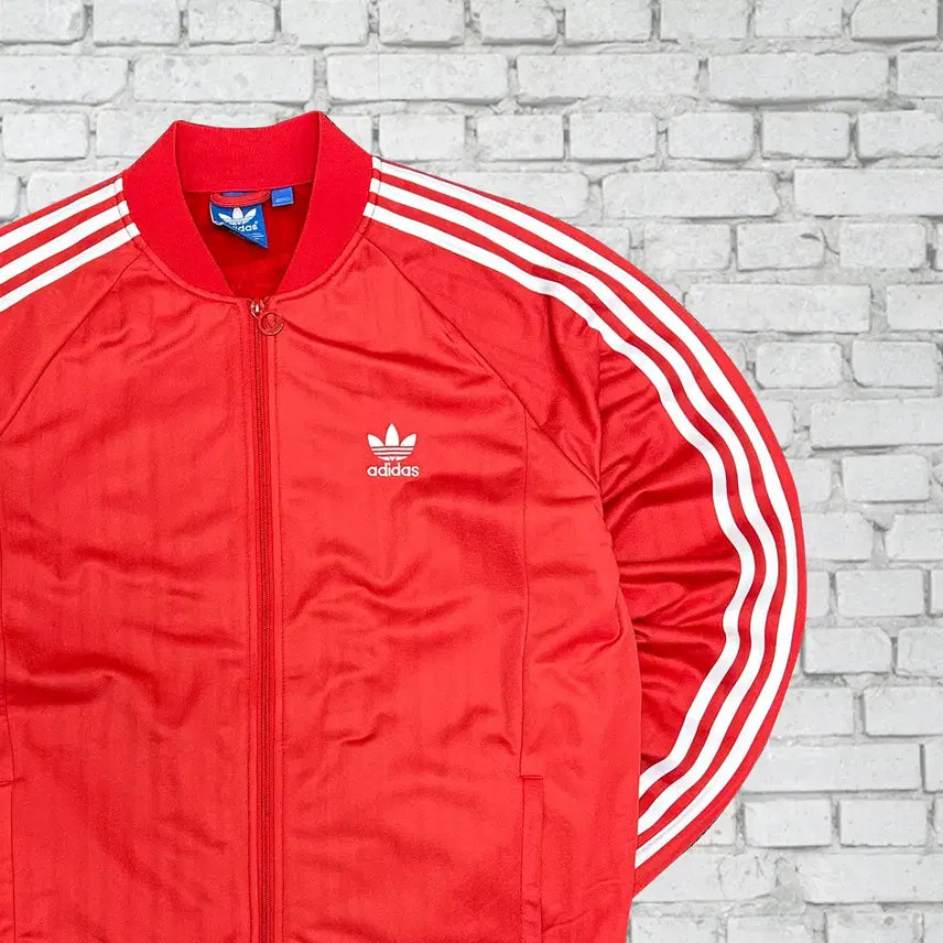 [BUNJANG] Adidas Superstar Vintage Red Jersey (Size 105) / (2603) 아디다스 슈퍼스타 빈티지 레드 져지 105