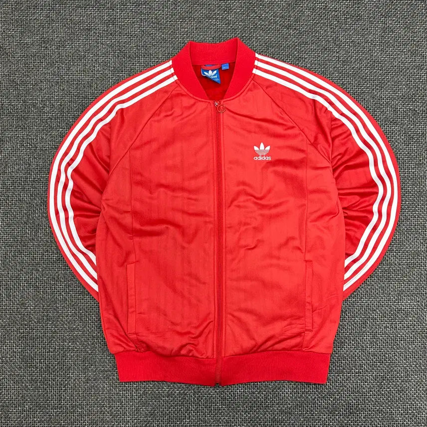 [BUNJANG] Adidas Superstar Vintage Red Jersey (Size 105) / (2603) 아디다스 슈퍼스타 빈티지 레드 져지 105