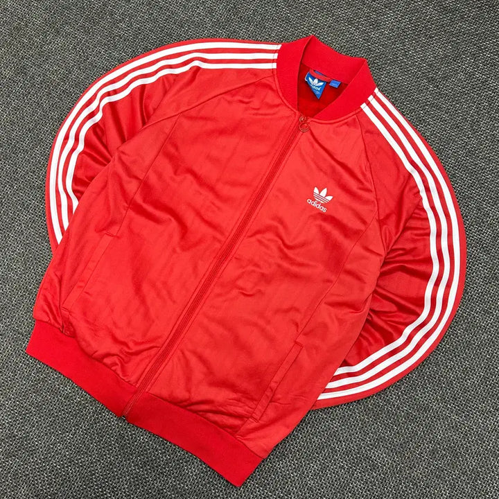 [BUNJANG] Adidas Superstar Vintage Red Jersey (Size 105) / (2603) 아디다스 슈퍼스타 빈티지 레드 져지 105