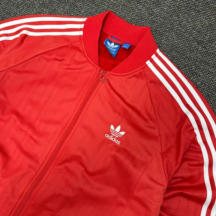 [BUNJANG] Adidas Superstar Vintage Red Jersey (Size 105) / (2603) 아디다스 슈퍼스타 빈티지 레드 져지 105