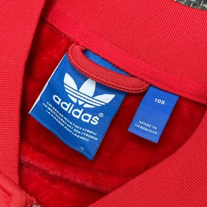 [BUNJANG] Adidas Superstar Vintage Red Jersey (Size 105) / (2603) 아디다스 슈퍼스타 빈티지 레드 져지 105