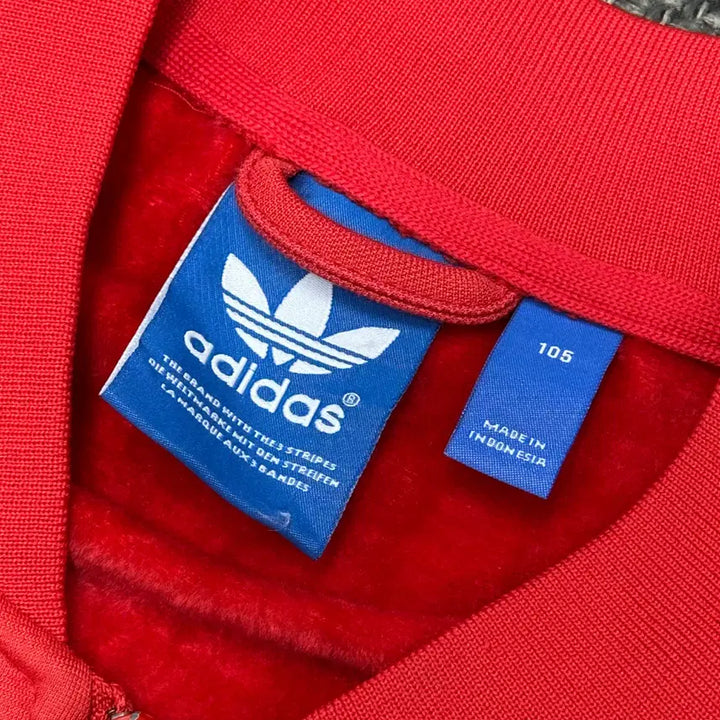 [BUNJANG] Adidas Superstar Vintage Red Jersey (Size 105) / (2603) 아디다스 슈퍼스타 빈티지 레드 져지 105