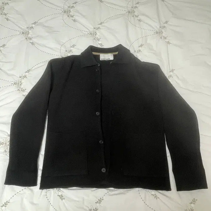 [BUNJANG] Beslow Black Cardigan / 비슬로우 카라 가디건