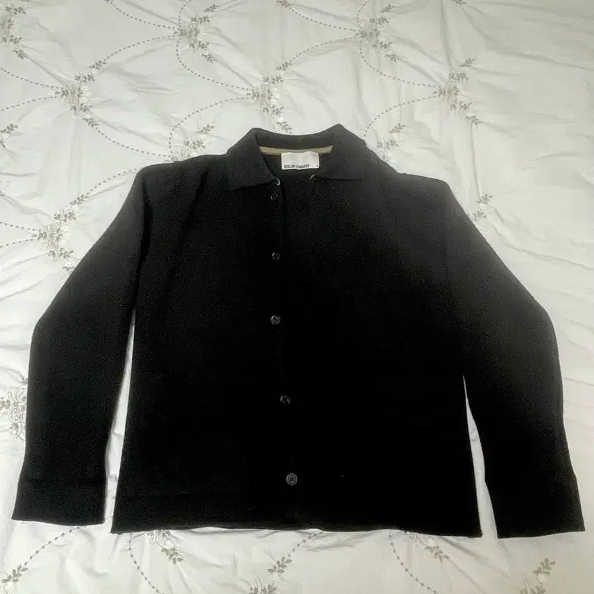 [BUNJANG] Beslow Black Cardigan / 비슬로우 카라 가디건