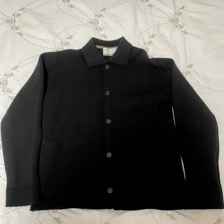 [BUNJANG] Beslow Black Cardigan / 비슬로우 카라 가디건