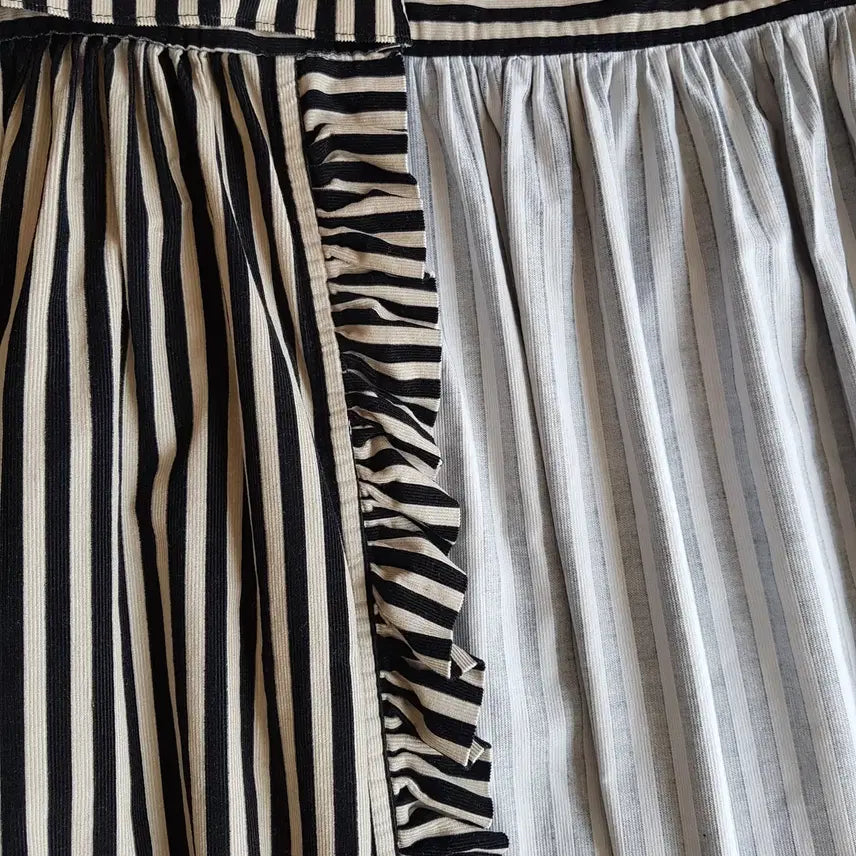 [BUNJANG] HELIMA Striped Flare Skirt / 스트라이프 랩스커트 플레어스커트 HELIMA 새상품