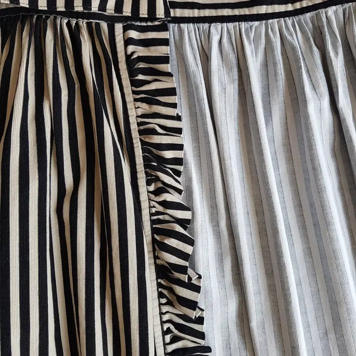 [BUNJANG] HELIMA Striped Flare Skirt / 스트라이프 랩스커트 플레어스커트 HELIMA 새상품