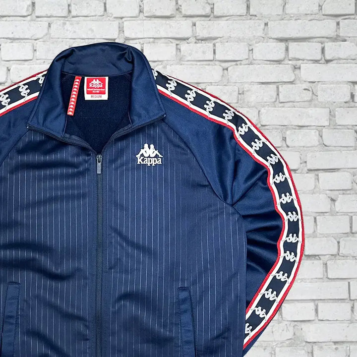 [BUNJANG] Kappa Side Line Vintage Navy Jersey M / (2604) 카파 사이드라인 빈티지 네이비 져지 M