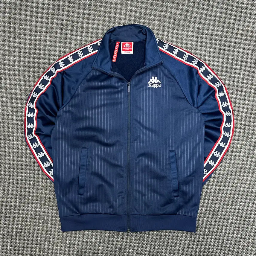 [BUNJANG] Kappa Side Line Vintage Navy Jersey M / (2604) 카파 사이드라인 빈티지 네이비 져지 M