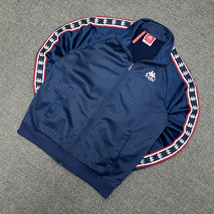 [BUNJANG] Kappa Side Line Vintage Navy Jersey M / (2604) 카파 사이드라인 빈티지 네이비 져지 M