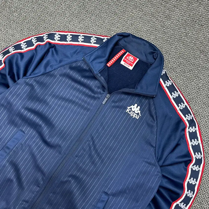 [BUNJANG] Kappa Side Line Vintage Navy Jersey M / (2604) 카파 사이드라인 빈티지 네이비 져지 M