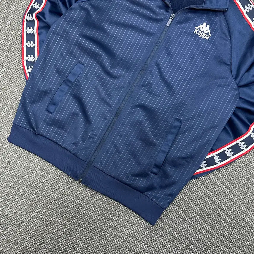 [BUNJANG] Kappa Side Line Vintage Navy Jersey M / (2604) 카파 사이드라인 빈티지 네이비 져지 M
