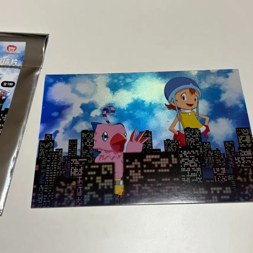 [BUNJANG] Digimon Pop-up Store Piyomon Sora Postcard / 중국 디지몬 팝업 위시 엽서 피요몬 소라
