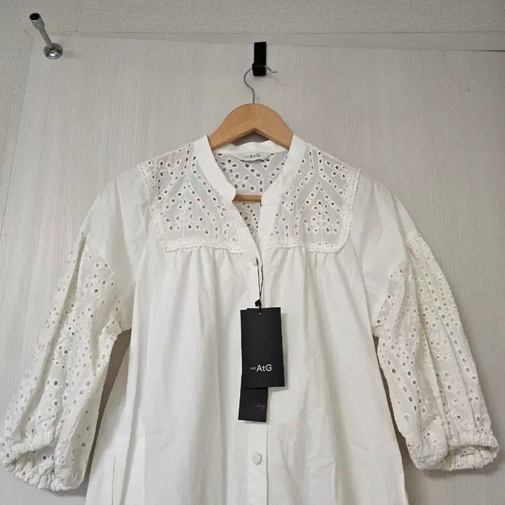 [BUNJANG] The Edge Eyelet Punching White Long Dress / 새상품)더엣지 아일렛 펀칭 화이트 원피스 ( 착샷잇음)