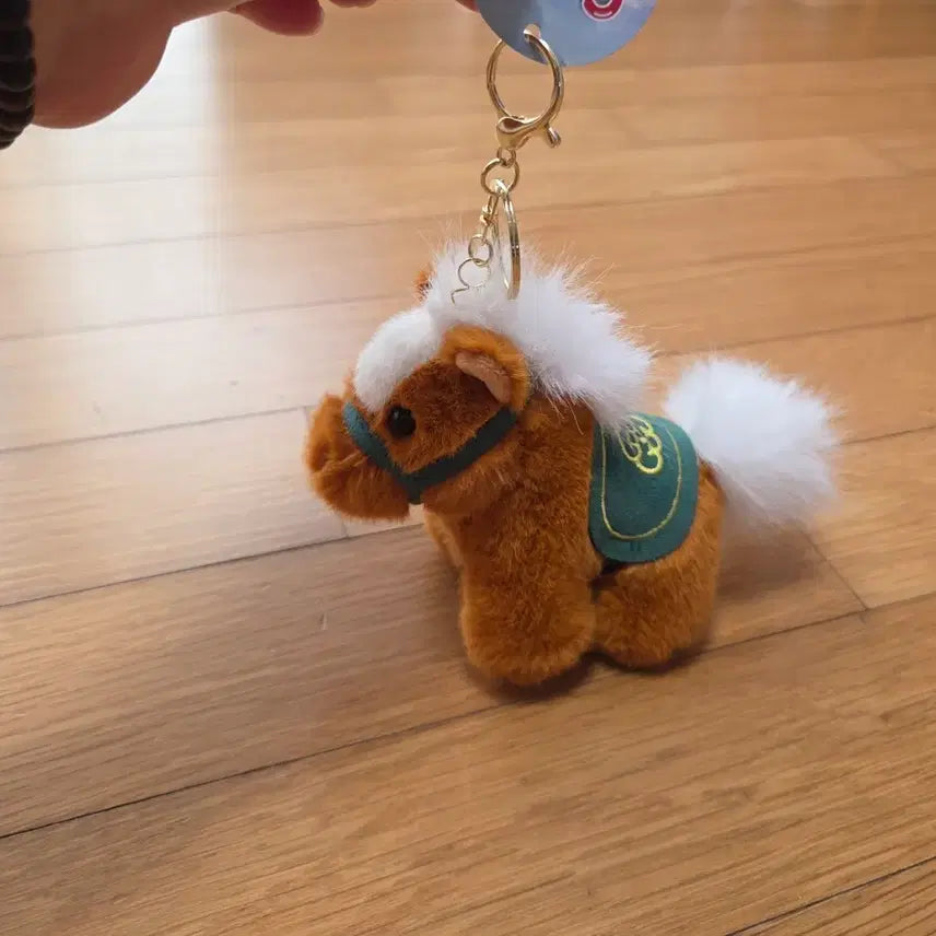 [BUNJANG] Brown Horse Plush Keychain / 말 인형 키링 브라운 컬러
